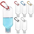 Kingrol 50 Plastic Travel Squeeze Bottles With Keychains  2 Oz Empty Clear 