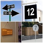 3 Inch Large Number Stencils For Painting - 11 Pack 3 Inch  White