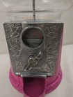Unbranded Petite 9  Pink Gumball Machine Glass Globe Metal New Coin Free