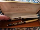 Vintage Set Of Ballpoint Pens Arpege Chanel No 5 14kt Gold Exclusive Design 