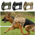 Tactical Dog Vest Us Working Dog Military Harness With Handle No-pull Large