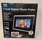 Tde Systems 7  Digital Photo Frame Plays Photos  Video   Mp3s W remote - New