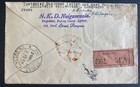 1941 Rangoon Burma First Day Censored Cover To Calcutta India One Piece Issue