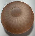 Vintage Indiana Glass Mt  Vernon Pattern Pink Frost Satin Glass Fairy Lamp