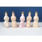 Set Of 5 German Kewpie Baby Crown Top Figural Perfume Bottles W corks
