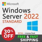 Windows Server 2022 Standard 24 Core License  10 Access Cals - New Sealed Pack