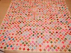 Cathedral Window Pattern Multicolored Quilt Handmade 102    X  96  Large Size