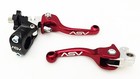 Asv F3 Front Brake Clutch Perch Levers Shorty Red Dust Covers Cr125 Cr250 Cr500