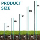 Tecspace 10 Pcs Metal Fence Posts  4 Ft Heavy Duty U-post For Garden  Farm  Lawn
