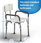 Shower Chair For Inside Shower  Heavy Duty  350 Lb Capacity  Adjustable Height