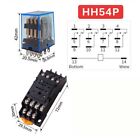10pcs My4nj 12 24 110 220v Coil Power Relay Din Rail Mounted 14pin W base Pyf14a