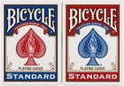 Bicycle Standard Playing Cards  Poker Size Deck Of Cards  Red   Blue  2 Pack 