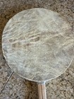 Vintage Hand-held Skin Drum--two Sides Leather-antique-handmade Wood Handle