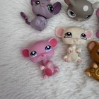 Lot Of 5 Authentic Littlest Pet Shop Lps Mouse  Hamster  Mice  - Hasbro Lps
