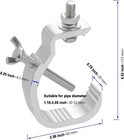 8 Pack Truss C Clamp Stage Lights Clamp For Dj Lights Par Lights Spot Lights