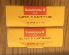 2 Vintage Kodak Super 8 Cartridge Kodachrome Ii Color Movie Film