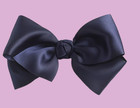 J Crew Satin Ribbon Bow Hair Clip Hair Pin Navy Blue Accessories Fashion Stylish