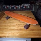 Rare Vintage Fiberglass   Wood Skateboard Targa Wheels California Slalom Trucks