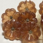 Antique Victorian Amber Floral Brooch Clover Flower Pin C Clasp 2 47x1 36  Rare