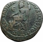 Septimius Severus   Julia Domna Marcianopolis Ancient Roman Coin Serapis I79132