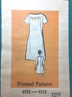 Vintage 1960s Yoked A-line Dress Pattern Gathered Yoke Mail Order 4533 Sz12