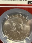 1952 D Franklin Half Dollar 50c 90  Silver Ngc Ms64 Fbl