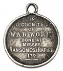 World War One Ransomes   Rapier Ltd War Workers 1918 Silver Tribute Medal