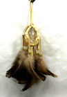 Native American Made 2  Double  3d  Dream Catcher  Beige Dreamcatcher  Coa   10