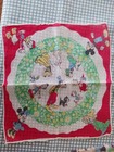 Vintage Walt Disney Productions Lot Of 4 Disney Hankies Handkerchief 1950 s Era
