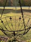 Vintage Wrought Iron 16    Hanging Plant Basket
