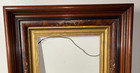 Antique  Eastlake Shadowbox Walnut Picture Frame   17  X 19 