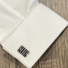Mother Pearl Onyx Multi Stone Stripes Cufflinks For Men Birthday Wedding Gift