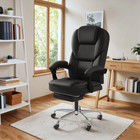 Massage Office Chair Reclining Executive Leather Ergonomic Computer Desk Heat Vi