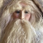 Rare Antique german-style Folk Art Belsnickle Santa Claus Figure Wglass Eyes 26   
