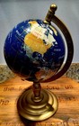 Decorative Gemstone Word Globe World Map Earth Map 16 High Quality Material