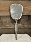 Vintage Antique Gold   Silver Hand Mirror Vanity Mirror