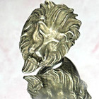 Extremely Rare Ancient Bronze Antique Roman Ring Lion Head Artifact Amazing