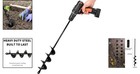 Comfortable 1 6  Diameter Auger Drill Bit - Efficiently Dig Holes Standing Up
