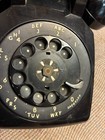 Vtg  Bell System western Electric Black Rotary Dial Desk Telephone