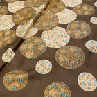 Vintage 1960s   70s Japanese Designer Scarf  Signed    me     Brown