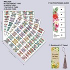Bible Index Tabs New   Old Testament Tabs Matte Laminated Floral Design 122 Pcs