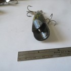 Fishing Lure Pflueger 3  Vintage Wood Poprite Green Frog