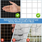 19 Gauge Hardware Cloth  1 2 Inch Chicken Wire Fence  Galvanized Welded Cage Wir