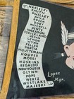 Vintage 1954 Cleveland Indians American League Mlb Pennant Rosen Doby Feller 