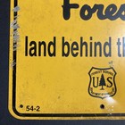 4 Retro True Vintage Us Forest Service  Decommissioned  retired Signs Great Look