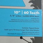 Delta Shopmaster 10 In 60t Carbide-tipped Fine Finish Wood Blade 5 8 Arbor