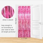 3 2 Ft X 9 85 Ft Metallic Tinsel Foil Fringe Curtains Party 1 Pack Hot Pink