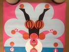 Gemini Original Vintage Poster Astrology Zodiac Sign 1960s Blacklight Pinup