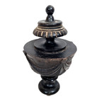 Large Drapery Wood Post Finial Newel 7 99 Antique French Architectural Salvage