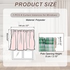 24  W X 57  L Curtain Valances For Windows  Light Green  Set Of 1 Panel